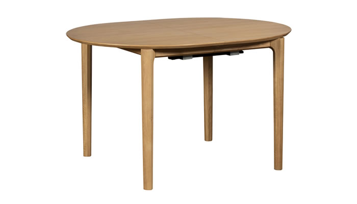 G Plan Winchester D-End Dining Table Closed Angle